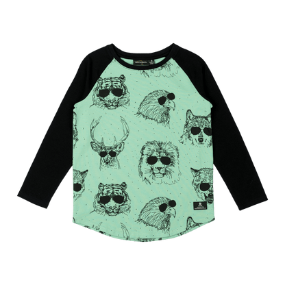 Rock Your Baby - Wild Life Long Sleeve T-shirt (size 8-12)