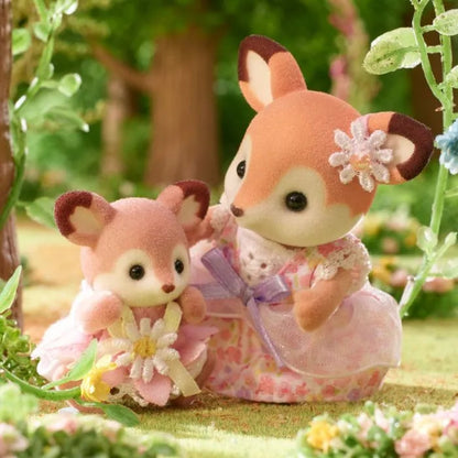 Sylvanian Families - Deer Babies - Floral Swing Set