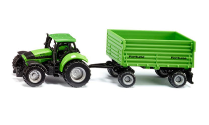 Siku - 1606 - DEUTZ-FAHR with Fortuna 4-Wheel-Trailer