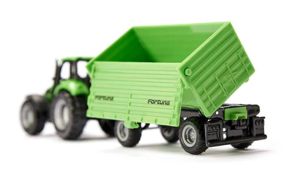 Siku - 1606 - DEUTZ-FAHR with Fortuna 4-Wheel-Trailer
