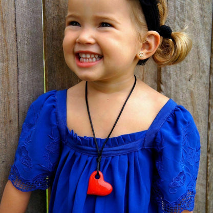 Jellystone Chewelry - Heart Pendant - Scarlet Red