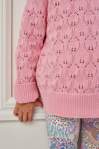 Milky - Bubblegum Knit Jumper (sizes 2-7)