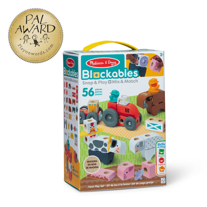 Melissa & Doug - Blockables™ Farm Play Set