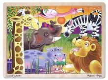 Melissa & Doug - African Plains Wooden Jigsaw Puzzle - 24 Pieces