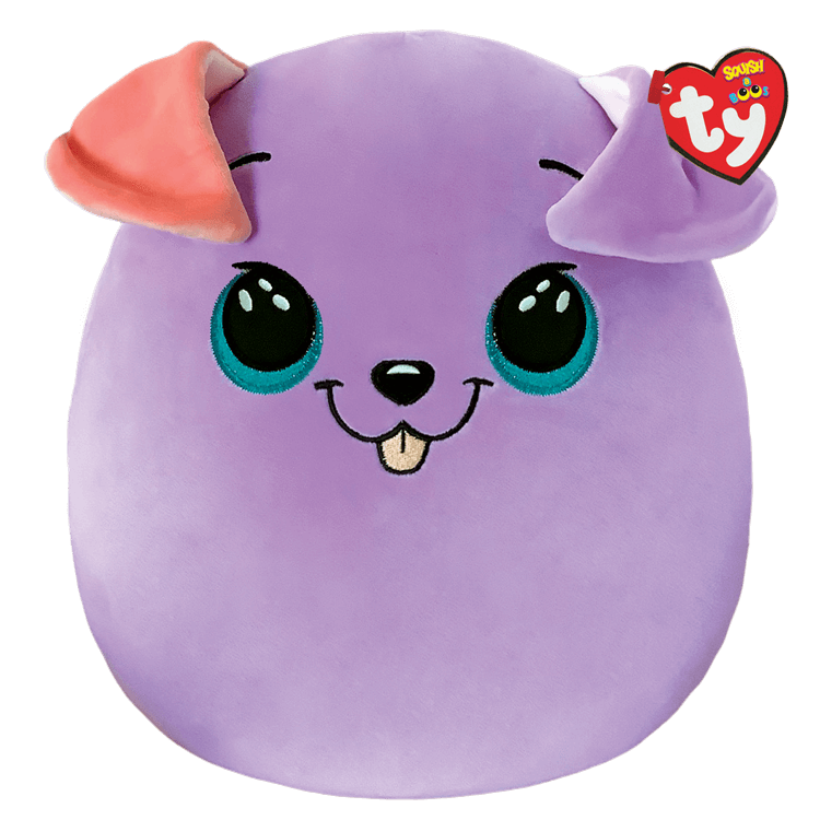 Ty Squish-A-Boo - Bitsy the Purple Dog Large 14''