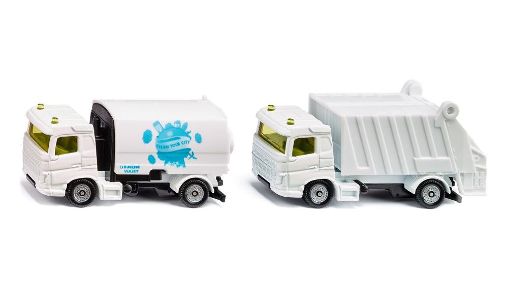 Siku - 1687 - Municipal Vehicle Set – Street Sweeper and Refuse Truck