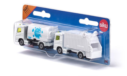 Siku - 1687 - Municipal Vehicle Set – Street Sweeper and Refuse Truck