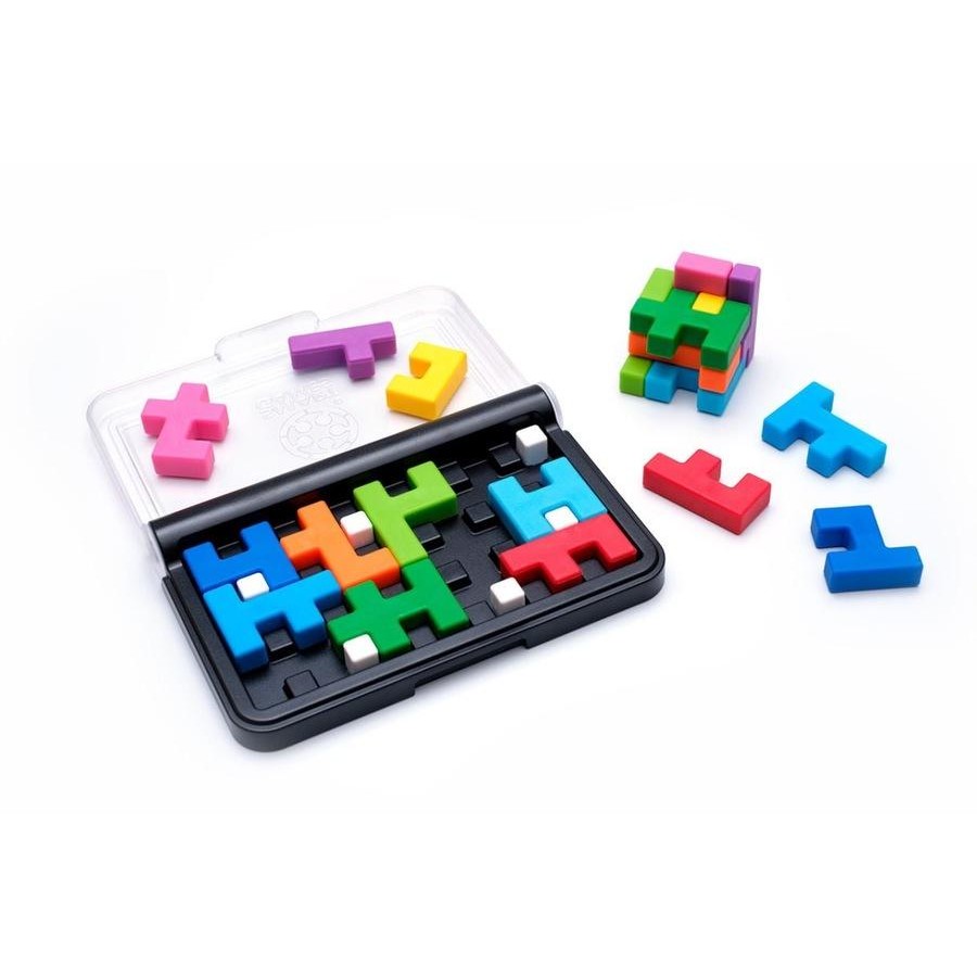 Smart Games - IQ Quub, 2D & 3D Cube Puzzle Game - 120 Challenges