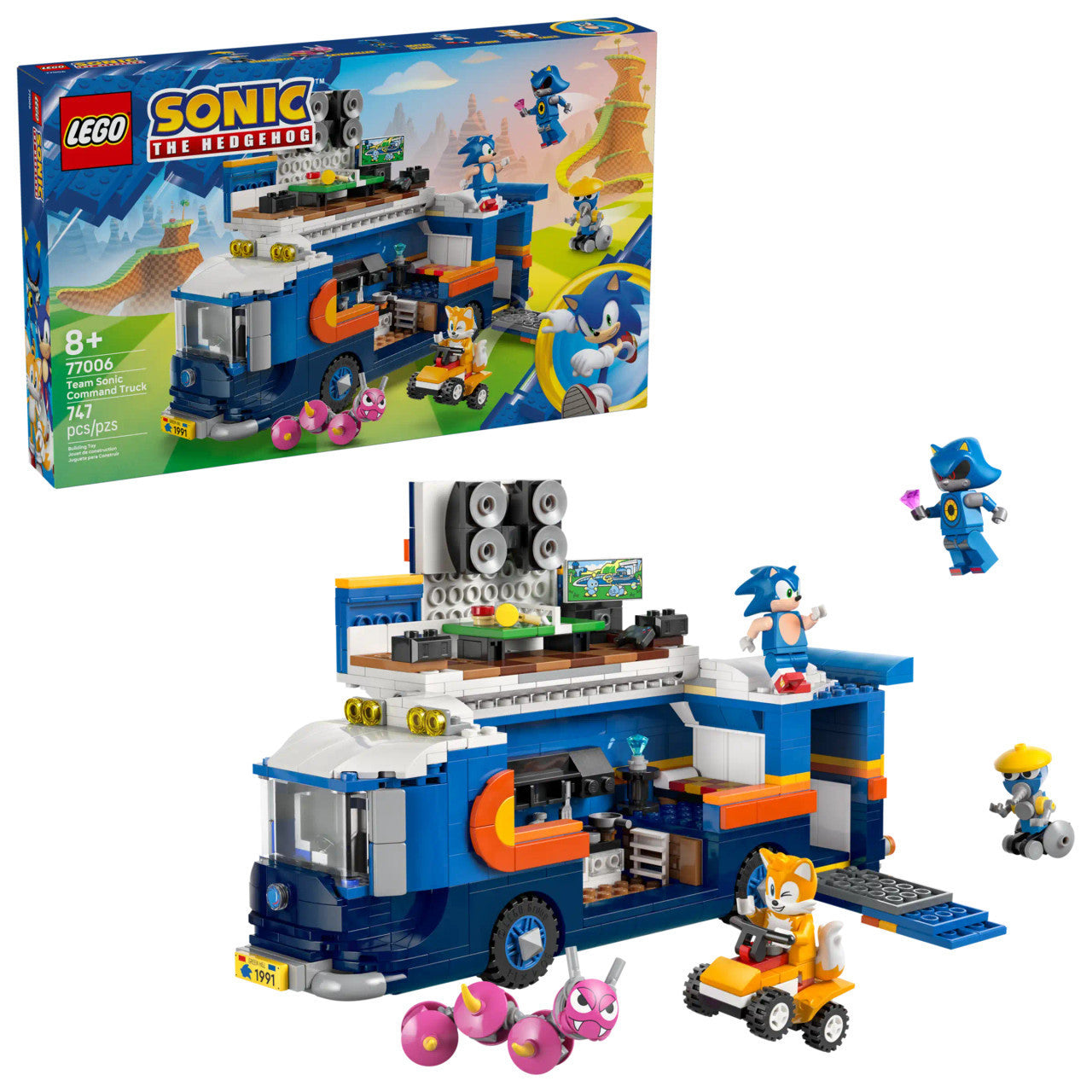 LEGO® Sonic the Hedgehog™ - Silver's Car vs. Knuckles' Monster Truck 77118