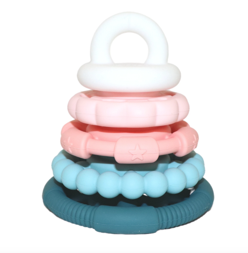 Jellystone- Rainbow Stacker & Teether Toy