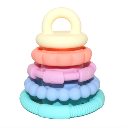 Jellystone- Rainbow Stacker & Teether Toy
