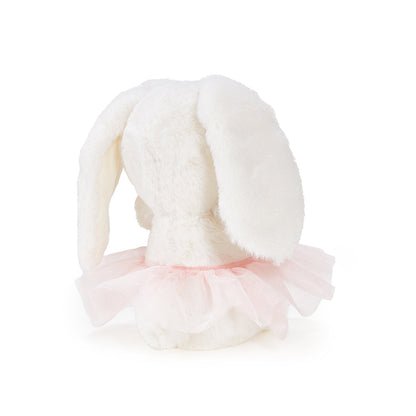 Back view of the Blossom Bunny plush showing floppy ears and tutu