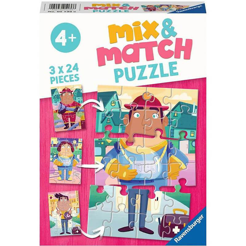 Ravensburger 3x24pc - Job Swap Mix & Match Puzzle