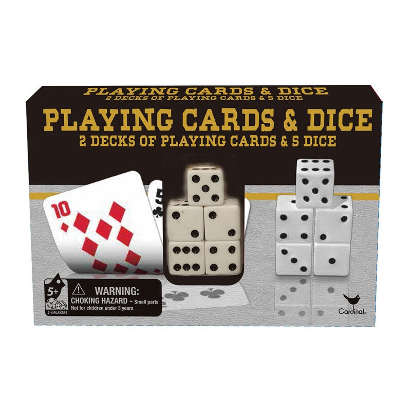 Classic Playing Cards 2pk & 5 Dice