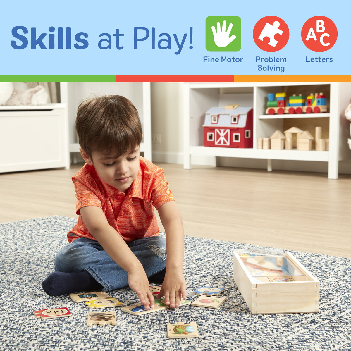 Melissa & Doug -  Alphabet Wooden Puzzle Cards