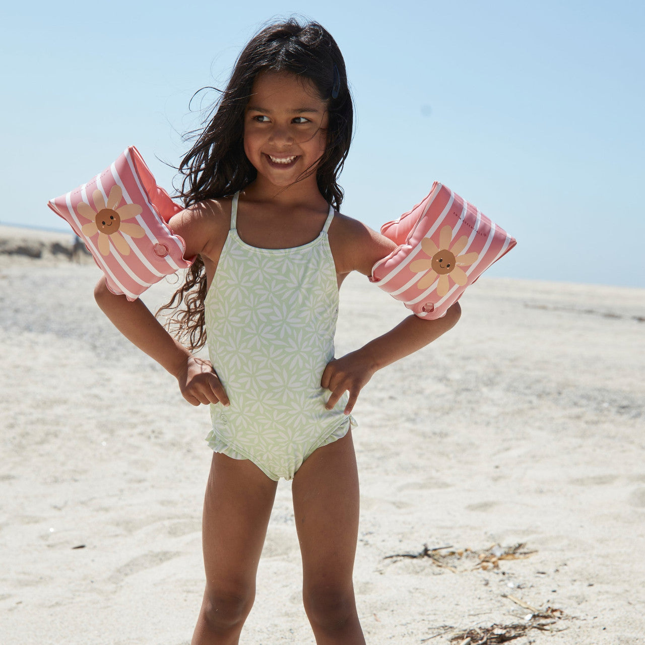 Swim Essentials - Swim Arm Bands - Daisy Flower, 2-6 years