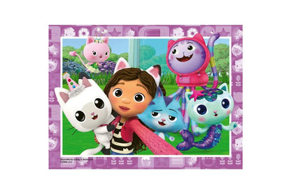 Ravensburger  -  Gabby's Dollhouse 4 in a Box - 12, 16, 20, 24pc Puzzles