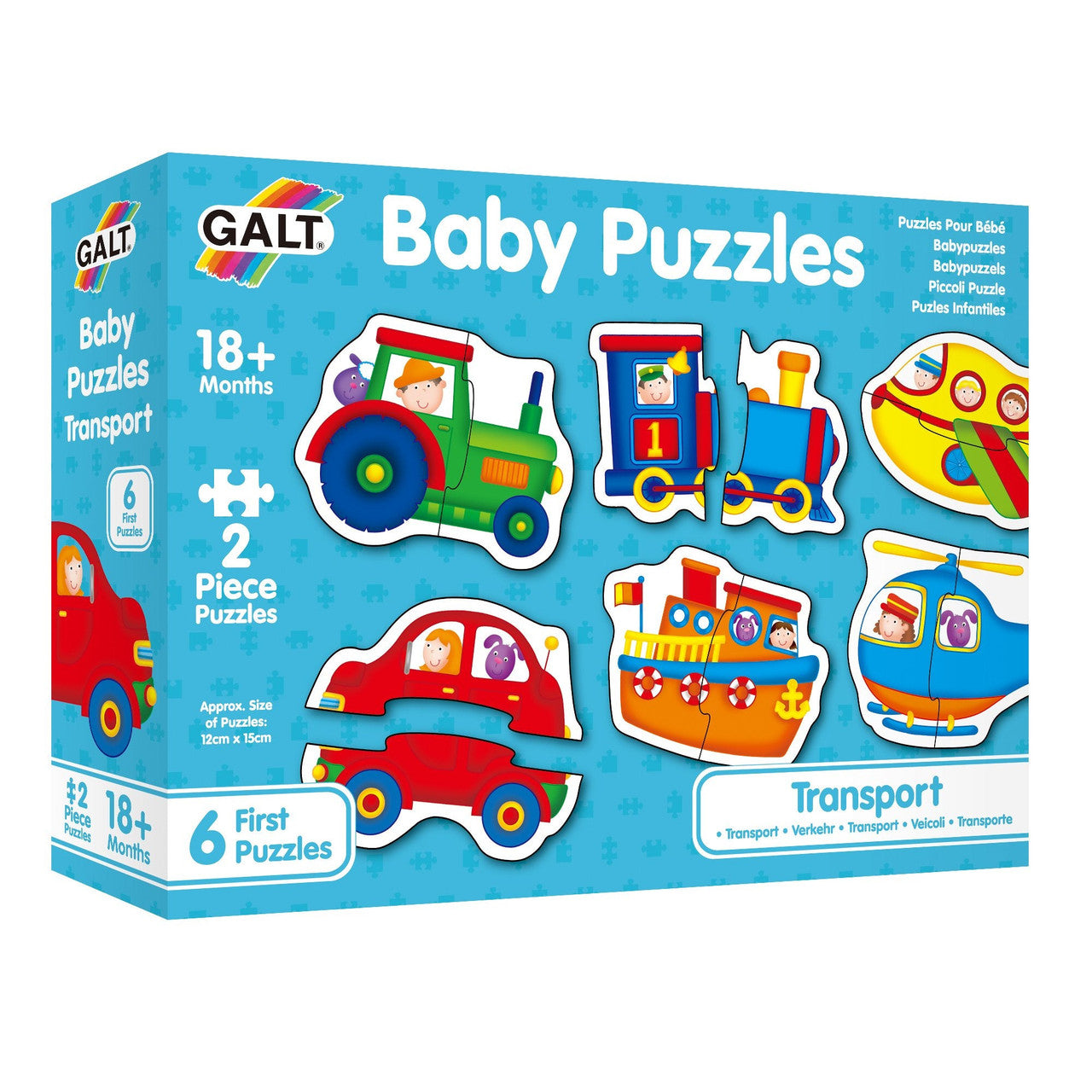 Galt – Baby Puzzles -Transport – 2pcs