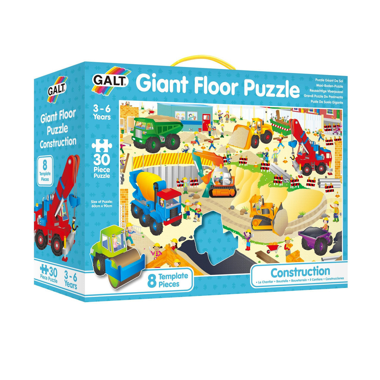 Galt - Construction Site Giant Floor Puzzle- 30pcs