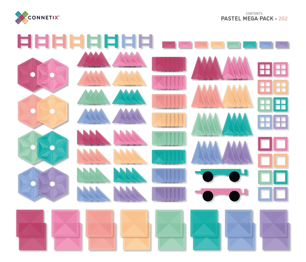 Connetix - Pastel Mega Pack 202 pc