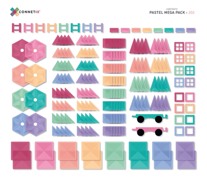 Connetix - Pastel Mega Pack 202 pc