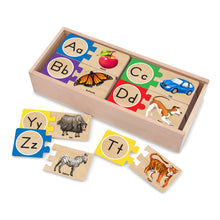 Melissa & Doug -  Alphabet Wooden Puzzle Cards