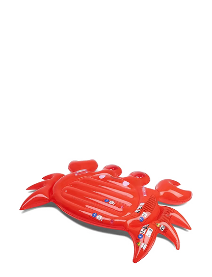 Swim Essentials Oh Crab inflatable pool float measuring 140cm with bright red crab design for summer swimming and pool fun