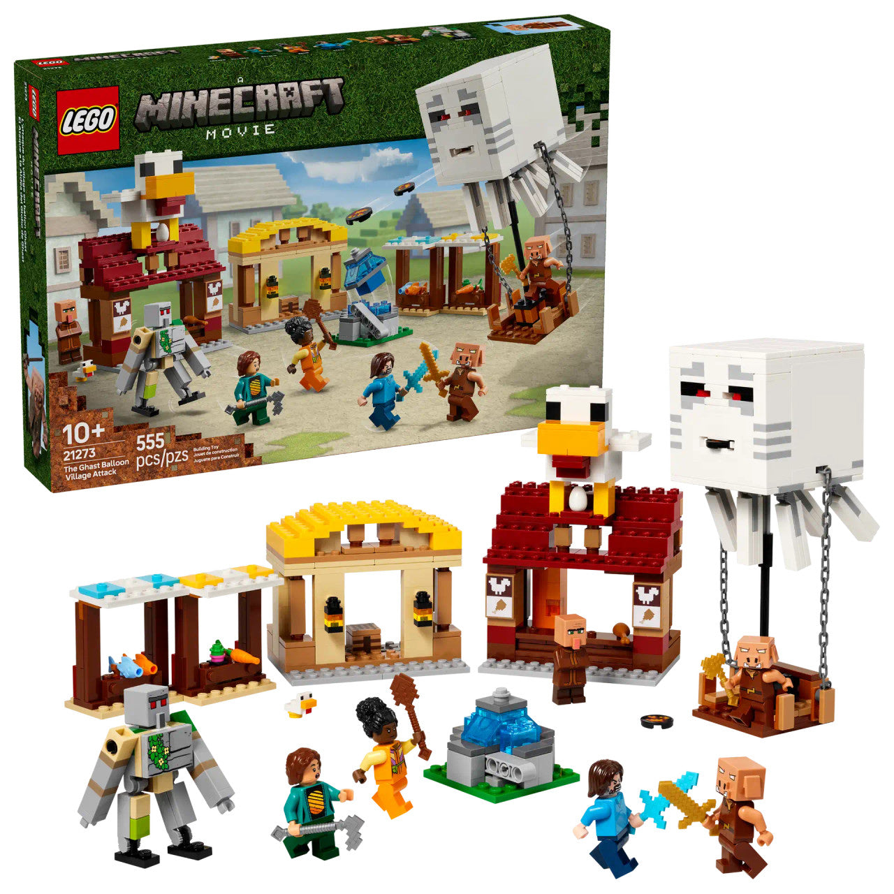 LEGO® Minecraft® -  The Ghast Balloon Village Attack 21273