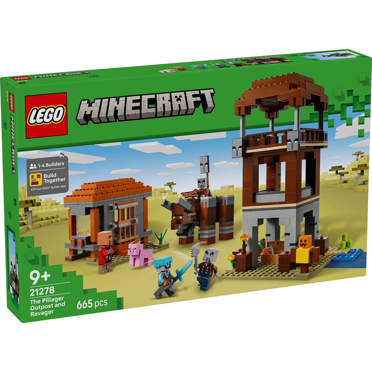 LEGO® Minecraft® The Pillager Outpost and Ravager 21278