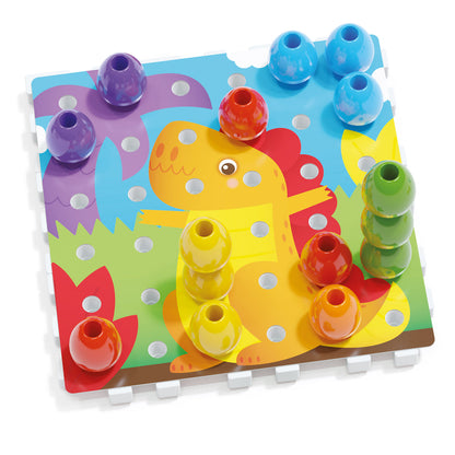 Quercetti Jumbo Peggy – 36 Pegs & 9 Boards (2+ Years)