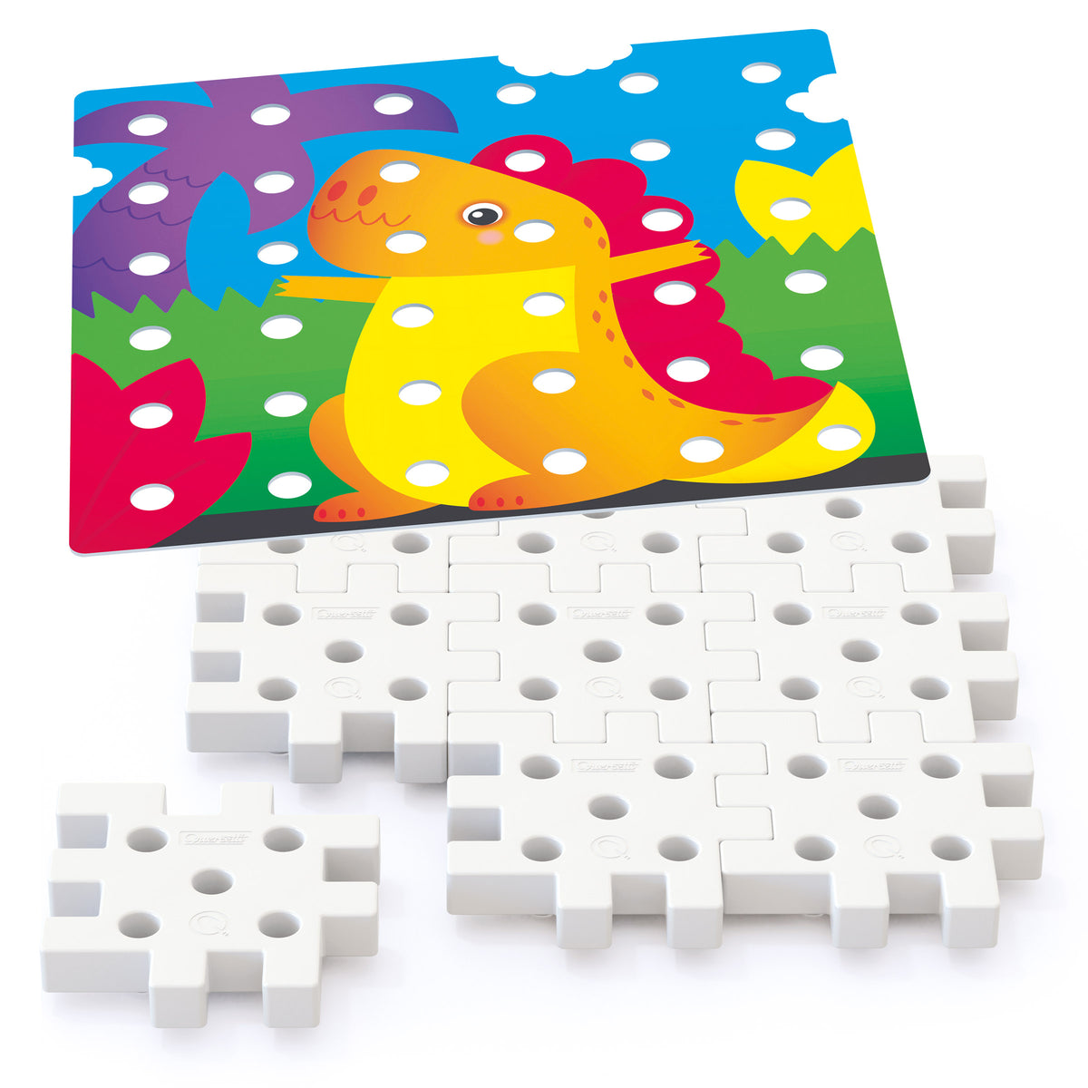 Quercetti Jumbo Peggy – 36 Pegs & 9 Boards (2+ Years)