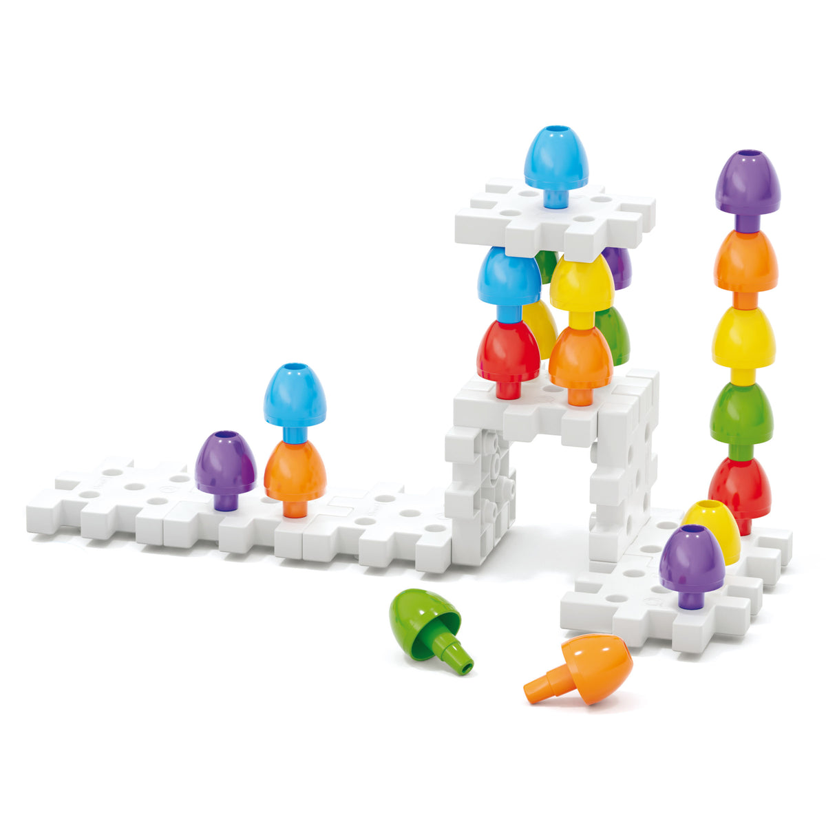 Quercetti Jumbo Peggy – 36 Pegs & 9 Boards (2+ Years)