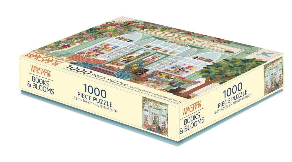 WerkShoppe 1000pc - Books & Blooms Puzzle