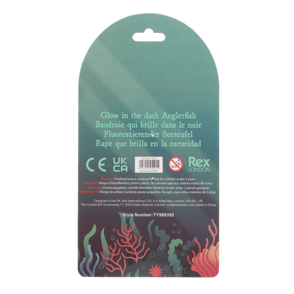 Rex London Glow in the Dark Squishy toy - Angler Fish