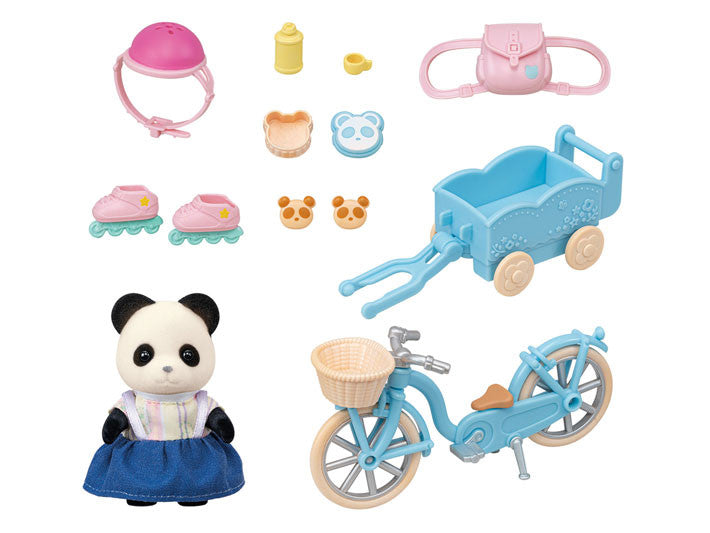 Sylvanian Families - Panda Girl - Cycle & Skate Set 5652