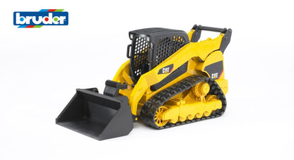 Bruder CAT Compact Track Loader 02136 1:16 construction vehicle with moving rubber tracks and working front loader bucket