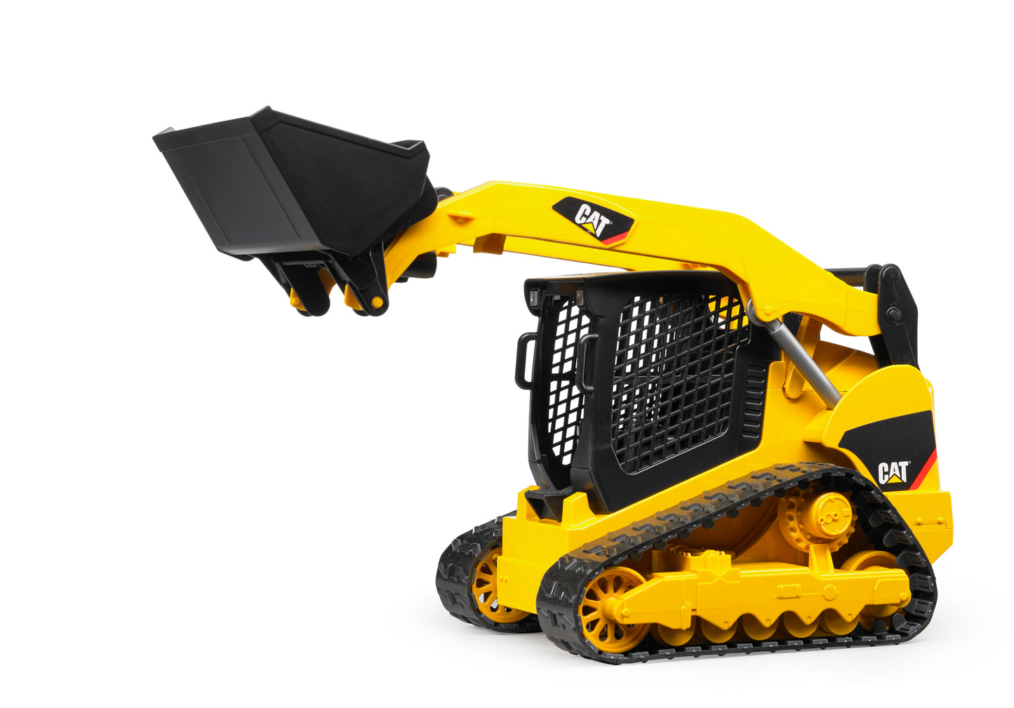 Bruder CAT Compact Track Loader 02136 1:16 construction vehicle with moving rubber tracks and working front loader bucket