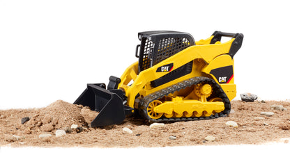 Bruder CAT Compact Track Loader 02136 1:16 construction vehicle with moving rubber tracks and working front loader bucket