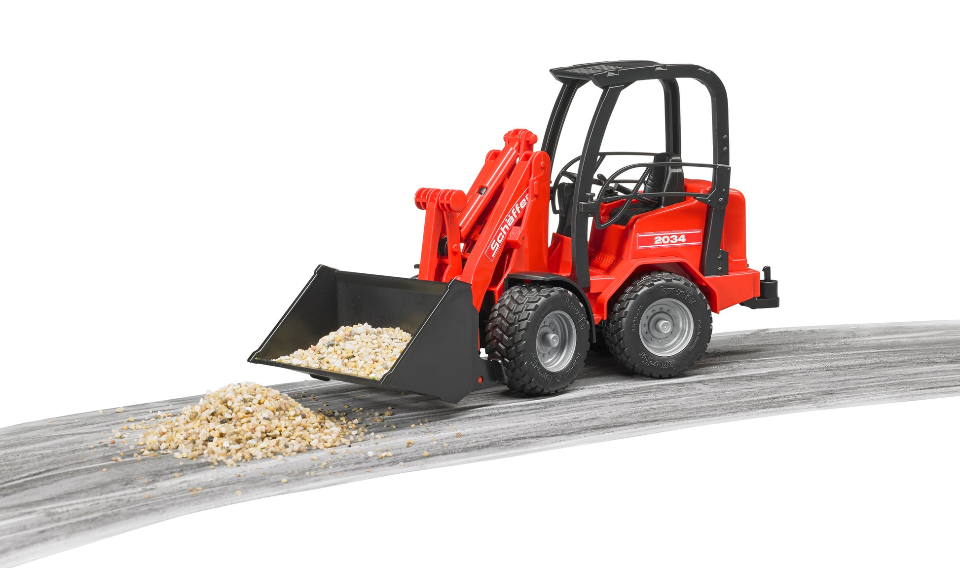Bruder Schäffer 2630 wheeled compact front end loader 02190 1:16 scale construction vehicle with working bucket
