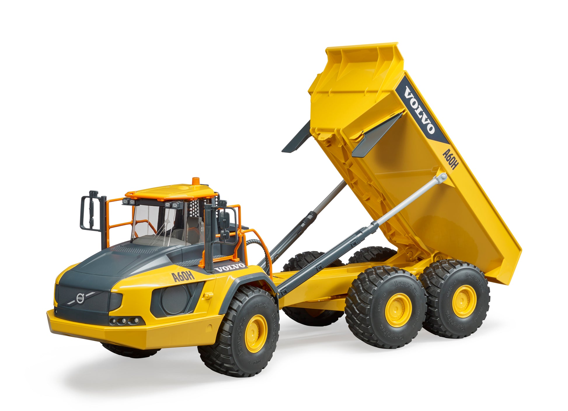 Bruder Volvo Articulated Hauler A60H 02455 1:16 scale construction dump truck with articulated steering and tipping tray
