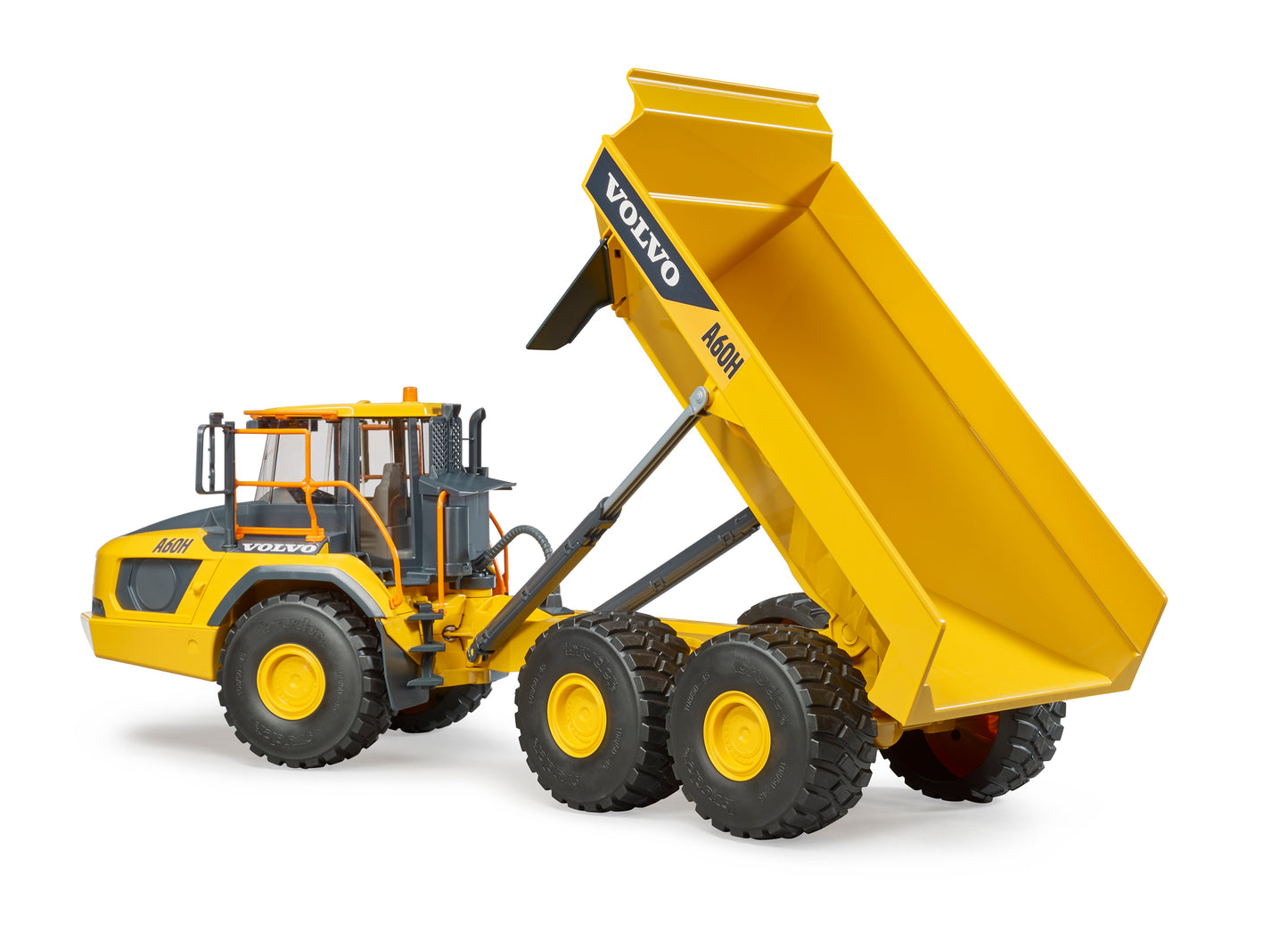 Bruder Volvo Articulated Hauler A60H 02455 1:16 scale construction dump truck with articulated steering and tipping tray
