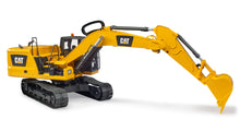 Bruder CAT Excavator 02483 1:16 scale construction toy with articulated black tracks and fully functional excavator arm