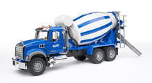 Bruder MACK Granite Cement Mixer 02814 1:16 scale construction truck with rotating cement drum and opening cab doors