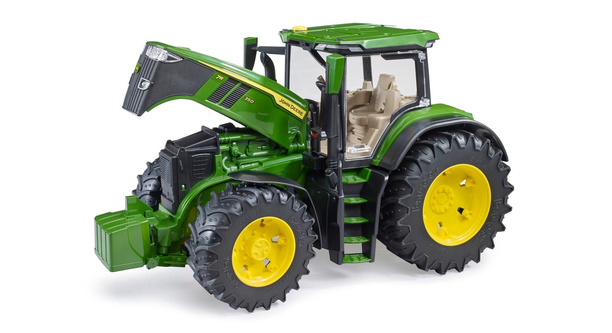 Bruder John Deere 7R 350 Tractor 24003150 1:16 scale farm tractor with opening bonnet and steerable front axle