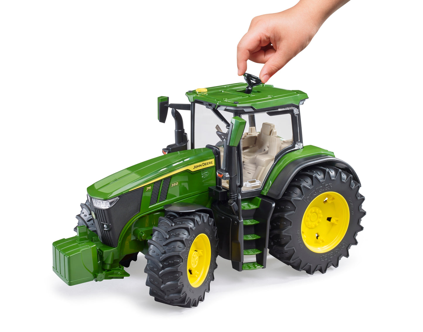 Bruder John Deere 7R 350 Tractor 24003150 1:16 scale farm tractor with opening bonnet and steerable front axle