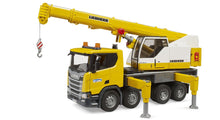 Bruder Scania Super 560R Liebherr Crane Truck 03571 with telescopic crane and Light & Sound Module