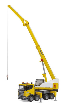 Bruder Scania Super 560R Liebherr Crane Truck 03571 with telescopic crane and Light & Sound Module