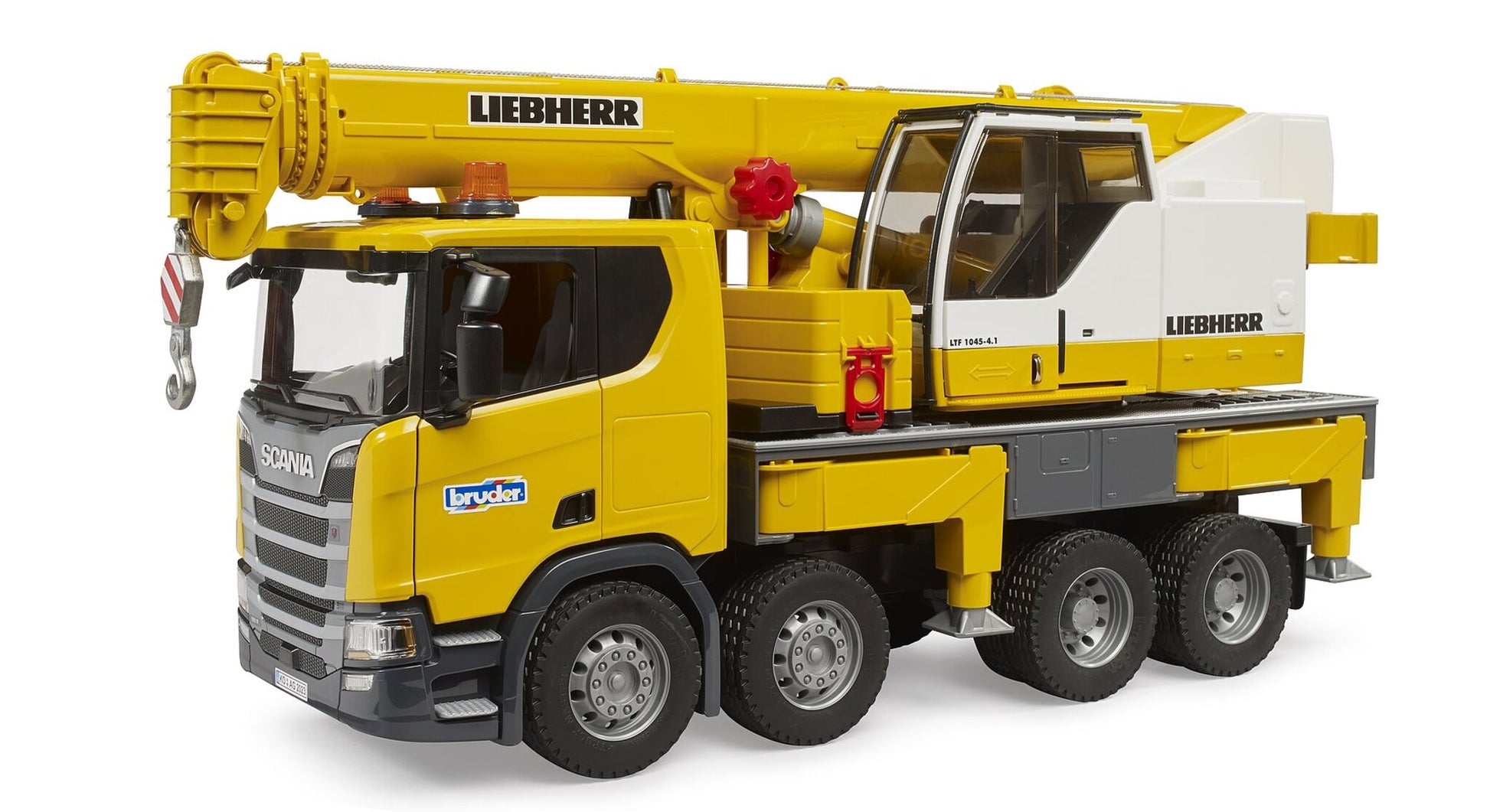 Bruder Scania Super 560R Liebherr Crane Truck 03571 with telescopic crane and Light & Sound Module