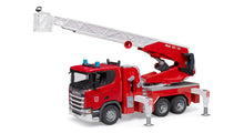 Bruder Scania Super 560R Fire Engine 24003591 with rotating ladder, working water pump and light and sound module