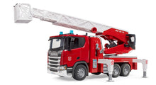 Bruder Scania Super 560R Fire Engine 24003591 with rotating ladder, working water pump and light and sound module